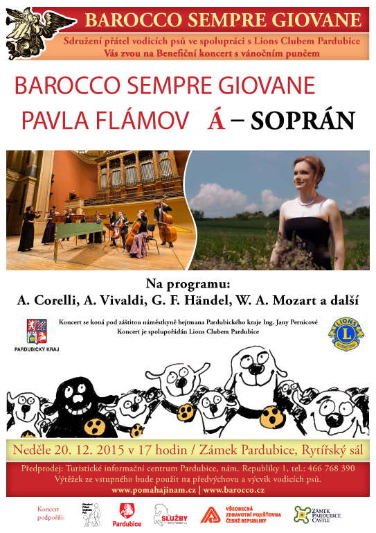 Benefiční koncert 2015 na zámku v Pardubicích