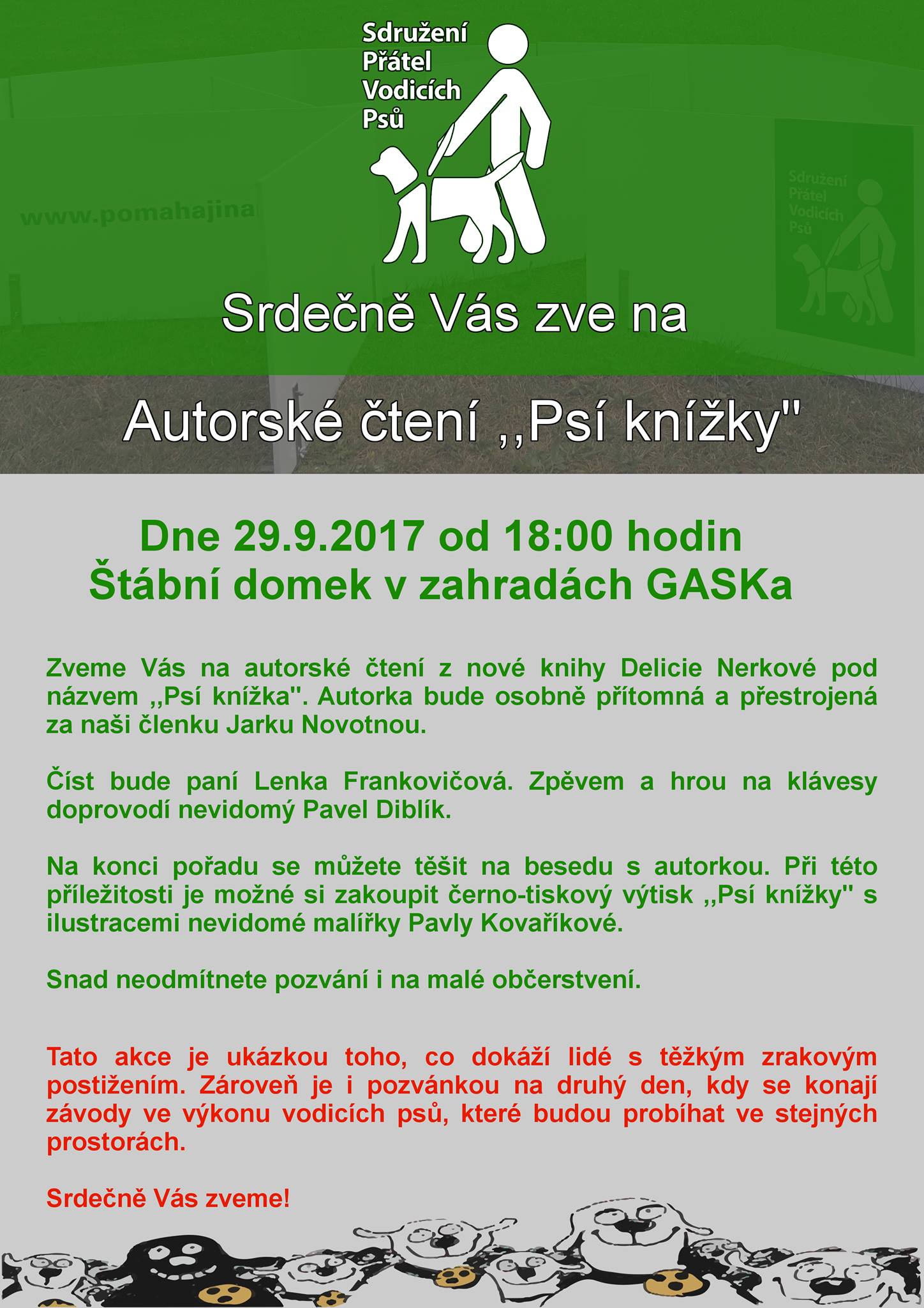 Autorské čtení "Psí knížky"