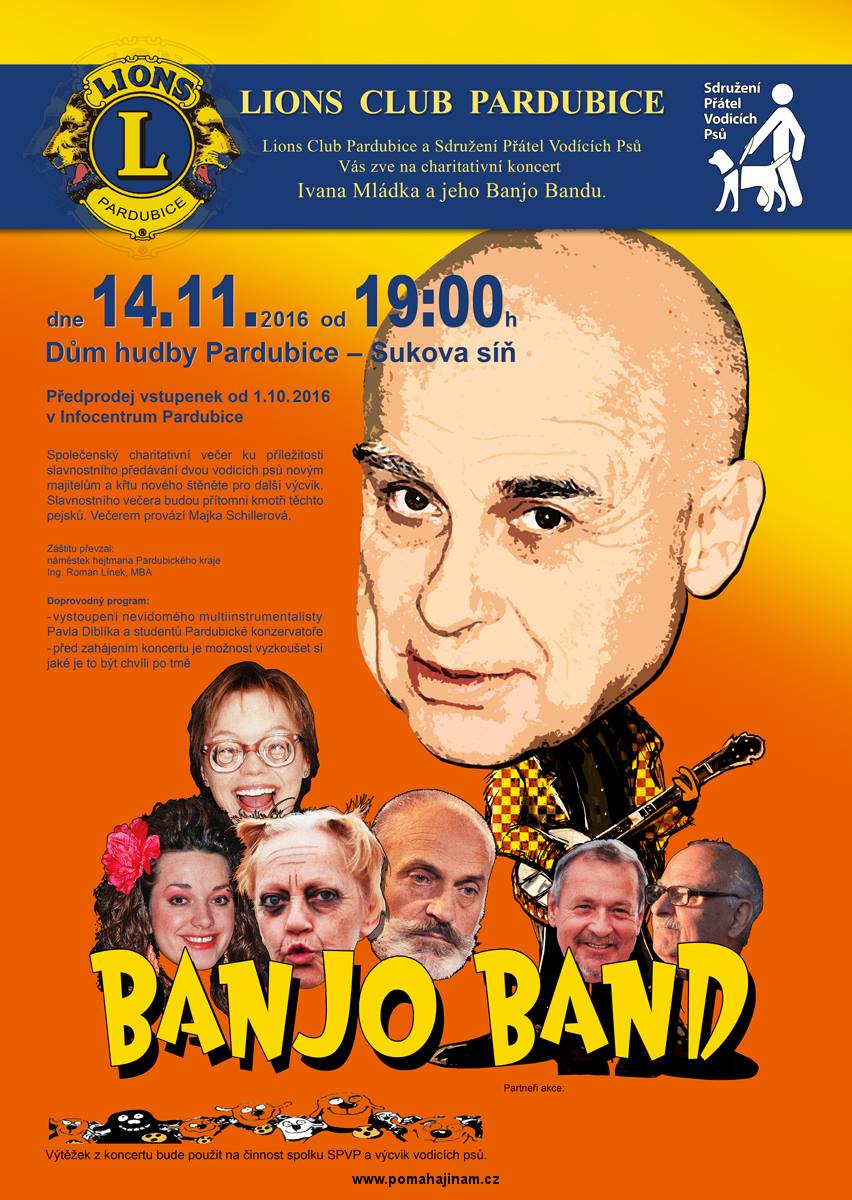 Charitativní koncert Ivana Mládka a jeho Banjo Bandu